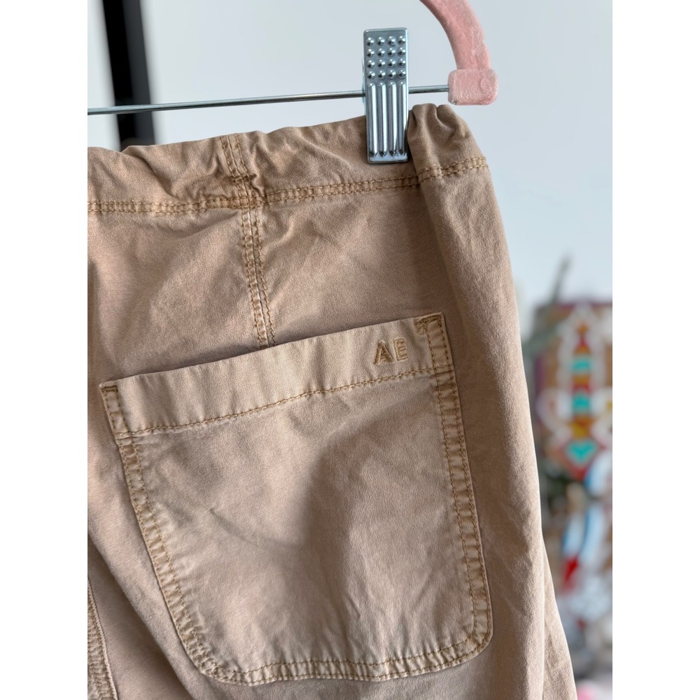 American Eagle Outfitters High Rise Utility Parachute Jogger Pants Brown S - Picture 9 of 13